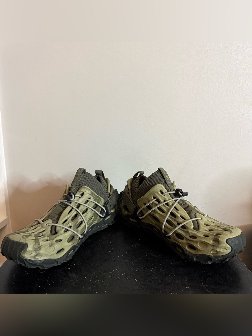 Merrell Women’s 8 NEW Hydro Ripstop 1TRL Moc Olive Green Slip-On Sandal Sneakers - Picture 3 of 8